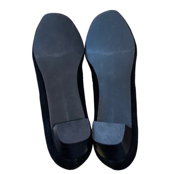 Coup D’etat black leather flats. 1.5” heel metal chain toe detail size‎ 9.5 M - Picture 7 of 8